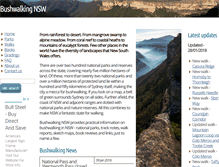 Tablet Screenshot of bushwalkingnsw.com